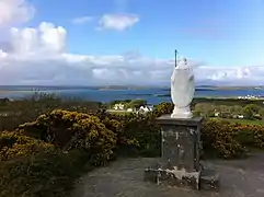 Clew Bay as seen from the foot of Croagh Patrick.