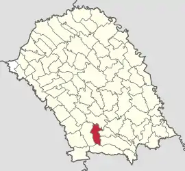 Location in Botoșani County