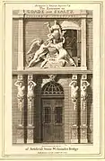 Coade and Sealy sculpture gallery at Westminster Bridge 1802