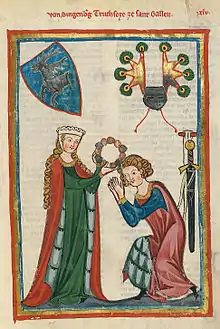 Image 35The Codex Manesse, a German book from the Middle Ages (from History of books)
