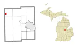 Location within Midland County