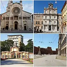 Modena Cathedral, Ducal Palace, Square in front of Ducal Palace, Ducal Gardens