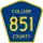 County Road 851 marker