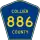 County Road 886 marker