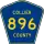 County Road 896 marker