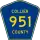County Road 951 marker