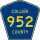 County Road 952 marker