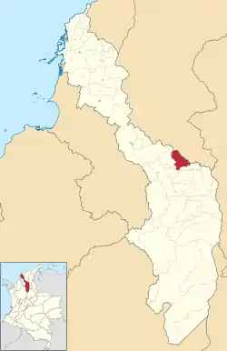 Location of the municipality and town of Margarita, Bolívar in the Bolívar Department of Colombia
