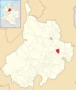 Location of the municipality and town of Cepitá in the Santander  Department of Colombia