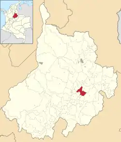 Location of the municipality and town of San Gil in the Santander  Department of Colombia.