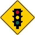 SP-23 Traffic signals ahead