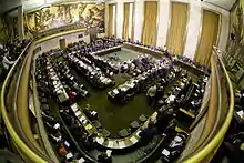 The Conference on Disarmament in the Council Chamber