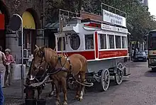 Image 55Preserved 1857 horse bus in Copenhagen (from Horsebus)