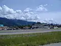 Downtown Valemount as seen from the west side of Highway 5.