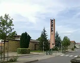 The church in Corny-sur-Moselle