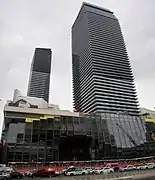 The street front view from across the Strip