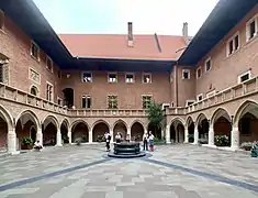 Courtyard of the Collegium Maius of the Jagiellonian University in Krakow