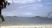 Cousine Island and Cousin (right), seen from Praslin
