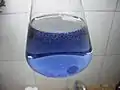 A very dilute solution of chromium peroxide