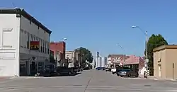 Downtown Crawford: 2nd Street, looking north from Linn Street