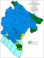 Religious structure of Montenegro by settlements 1931