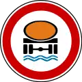 No Vehicles carrying Dangerous Water Pollutants