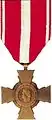 Croix de la Valeur militaire with one palm in 2012 following engagement of the regiment in Afghanistan (Operation Pamir).