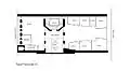 A basic floor plan of levels 1-5 in the Lombard building.