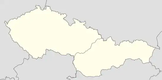1991–92 Czechoslovak First League is located in Czechoslovakia