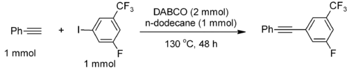 Example of a DABCO-catalysed C-C coupling