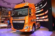 DAF CF displayed at a truck show