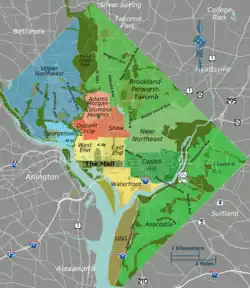 DC districts and vicinity