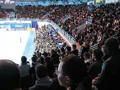 View from inside: stands