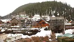 The town of Red Cliff, seen from across the Eagle River