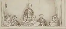 Queen Victoria and other royals watching Fra Diavolo July 1857