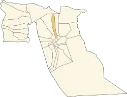 Location of Sidi Aoun commune within El Oued Province
