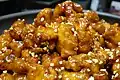 Dakgangjeong, a similar style of fried chicken consumed in Korea