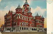 Dallas County Courthouse postcard, circa 1909