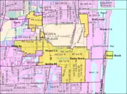 City boundaries prior to 2001 annexation