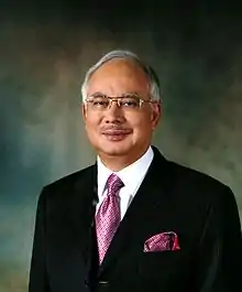 Image 20Malaysia's former Prime Minister Najib Razak was found guilty in the corruption trial over the multi-billion-dollar 1MDB scandal. He is currently serving his sentence in Kajang Prison. (from Political corruption)