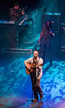 Taylor (top left) with Dave Matthews Band in 2005