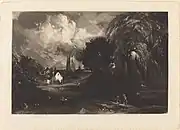 Stoke-by-Neyland by David Lucas, after John Constable, National Gallery of Art