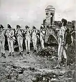 Murat met death fearlessly, taking the shots standing and un-blindfolded.