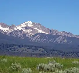 A photo of Decker Peak viewed from the southeast