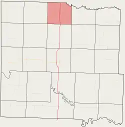 Location in Bates County