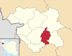 Location of Dehgolan County in&nbsp;Kurdistan&nbsp;province