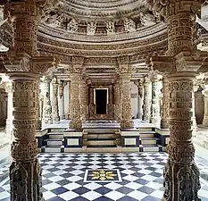 Interior of the Jain Vimal Vasahi Temple (Mount Abu), 1031