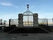 The river gate leading to 'Drake's Steps'.