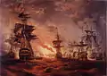 Destruction of French fleet off the Nile (1798) in the collection at The Mariners' Museum
