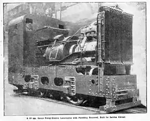 Dick, Kerr & Co. petrol electric locomotive under construction